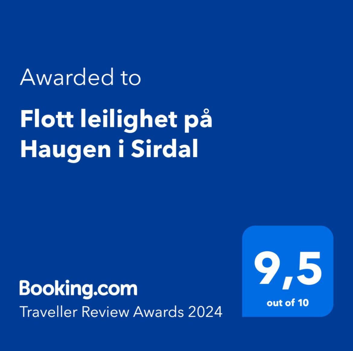 Flott Leilighet Pa Haugen I Sirdal Tjorhom Exterior foto